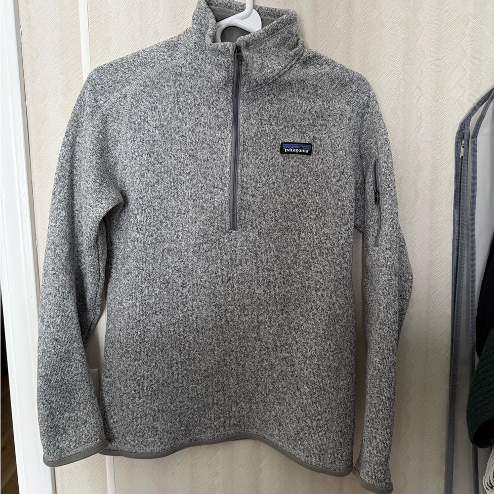 Patagonia Gray Fleece 3/4 zip Jacket